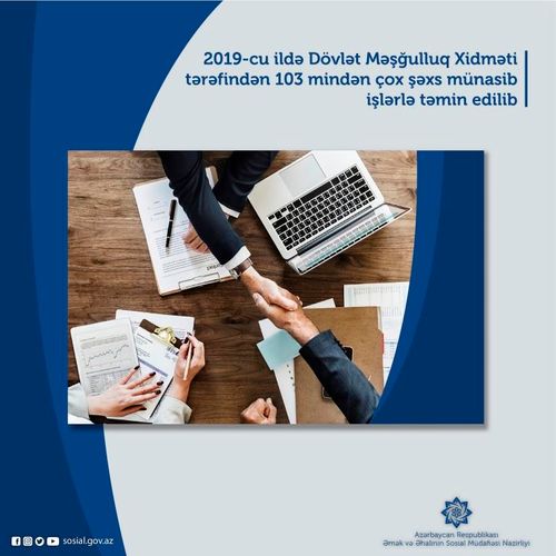 Ötən il 103 mindən çox adam işlə təmin edilib - RƏSMİ
