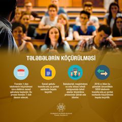  Bu tarixdən tələbələrin köçürülməsinə başlanılır 