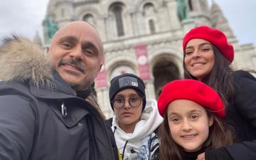 Miri Yusif xanımı və övladları ilə Fransada - FOTOLAR