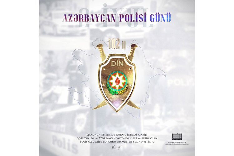 İlham Əliyev Polis günü münasibətilə paylaşım etdi