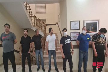 Bakıda kafedə məclis təşkil edənlər saxlanıldı - FOTO