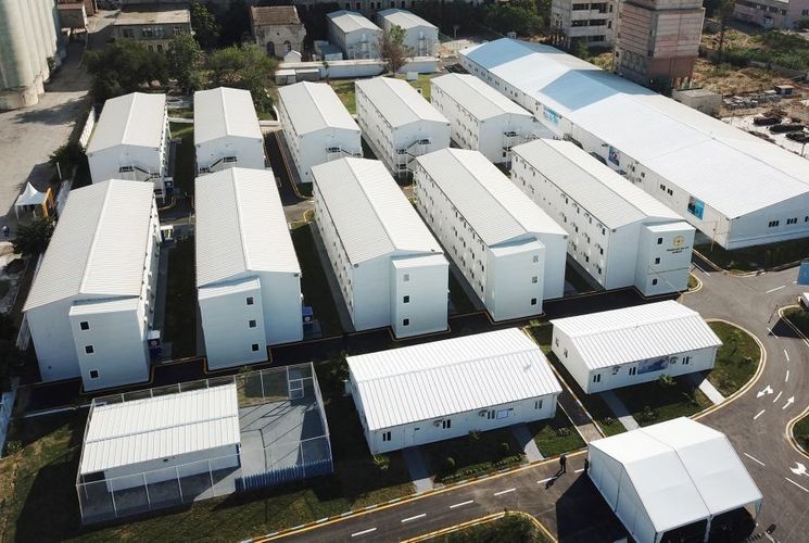 FHN-in modul tipli hospitalında dezinfeksiyaedici tunellər quraşdırılıb - VİDEO