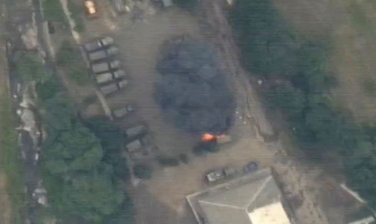 MN: Düşmənin bir neçə hərbi obyekti və texnikası darmadağın edilib - VİDEO