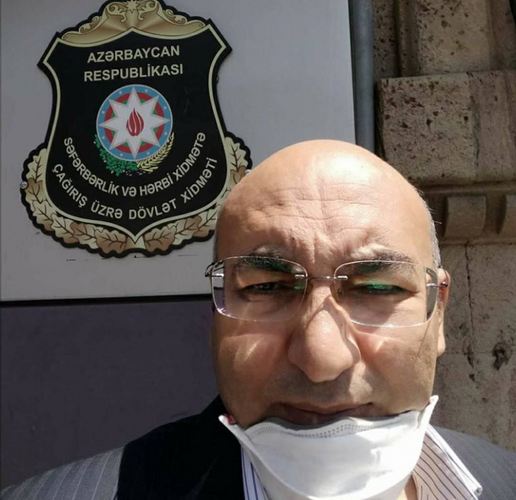 İqbal Ağazadə səfərbərlik üçün qeydiyyatdan keçdi