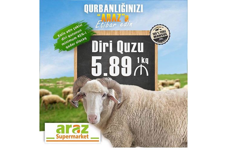 “ARAZ”dan Qurbanlıq təklifləri 