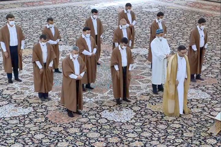 Heydər məscidində bayram namazı qılındı
