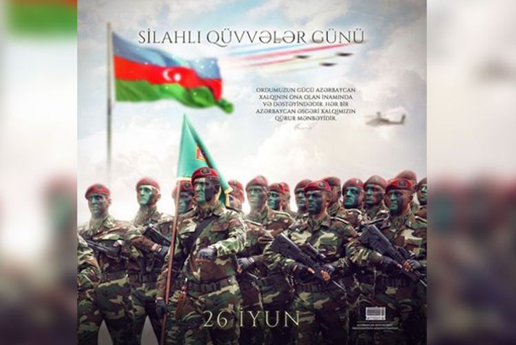 Azərbaycan Prezidenti Silahlı Qüvvələr günü münasibətilə paylaşım edib