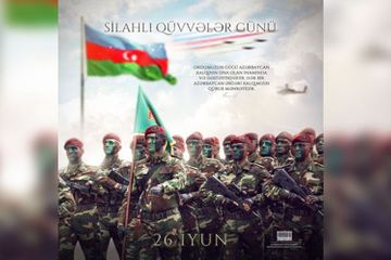 Azərbaycan Prezidenti Silahlı Qüvvələr günü münasibətilə paylaşım edib