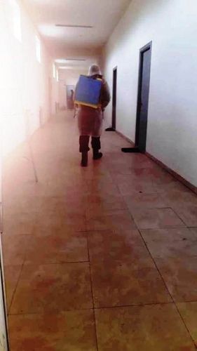 Bakıda liftlər, binalar, pilləkənlər dezinfeksiya olunur  - FOTOLENT