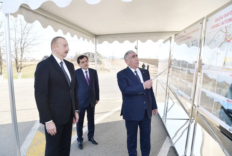 Daş Salahlı-Ürkməzli-Dəmirçilər avtomobil yolunun açılışı olub