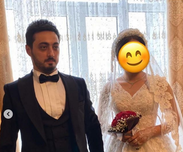 Azərbaycanlı aktyorun toyu oldu, gəlinin üzünü gizlətdi - VİDEO