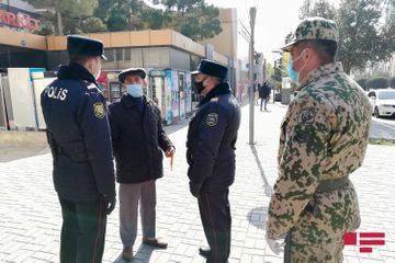 Sumqayıtda xüsusi karantin tədbirlərinə Daxili Qoşunlar da cəlb edilib - FOTO