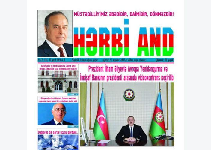 “Hərbi And” qəzeti nəşrini bərpa etdi