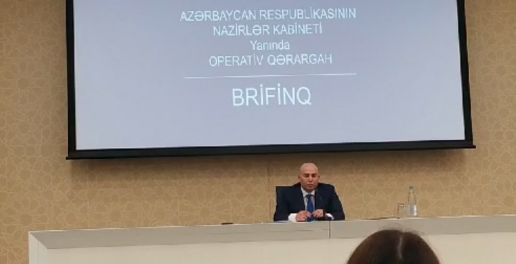 Nazirlər Kabineti yanında Operativ Qərargahın mətbuat konfransı - CANLI