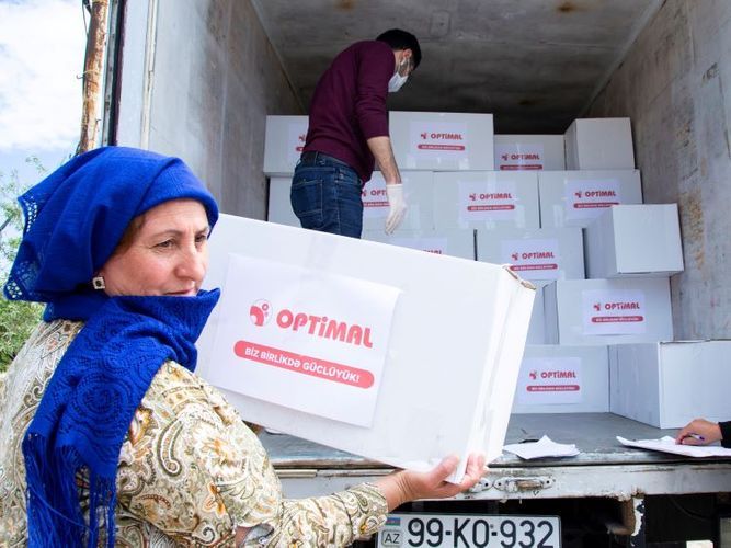 <font color=red>®</font> "Optimal" Ramazan ayında "Biz birlikdə güclüyük!" adlı yardım aksiyası keçirib   - FOTO