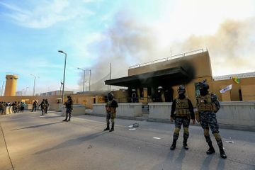 Bağdadın ən çox qorunan bölgəsi yenə bombalandı