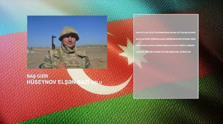 Əsgərimiz şəhid dayısının qisasını alır - VİDEO