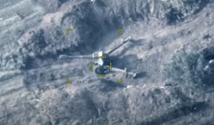 Düşmən batareyasının topları və avtomobil texnikaları darmadağın edildi - RƏSMİ