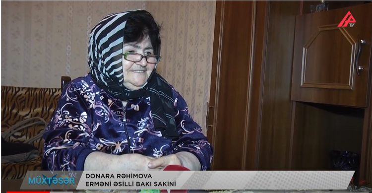 Bakıda yaşayan erməni qadından Ermənistana ÇAĞIRIŞ - VİDEO