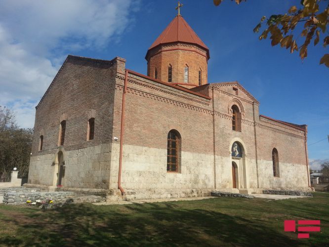 Qəbələnin Nic qəsəbəsində kilsə Heydər Əliyev Fondu tərəfindən təmir edilib - FOTO