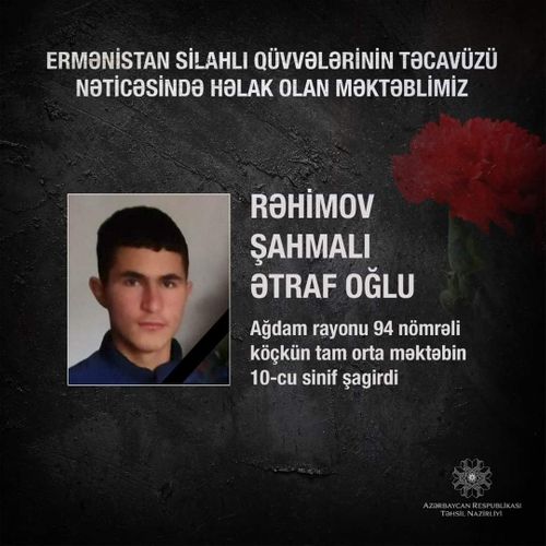 TN: Bu gün daha bir məktəbli erməni təcavüzünün qurbanı olub - FOTO