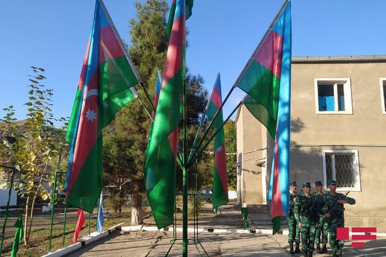 İşğaldan azad edilmiş Zəngilan rayonu ərazisindəki beş sərhəd zastavası üzərində Azərbaycan bayrağı ucaldıldı - FOTOLENT