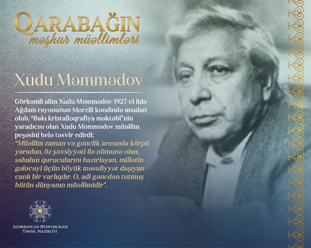 "Qarabağın məşhur müəllimləri" – Xudu Məmmədov