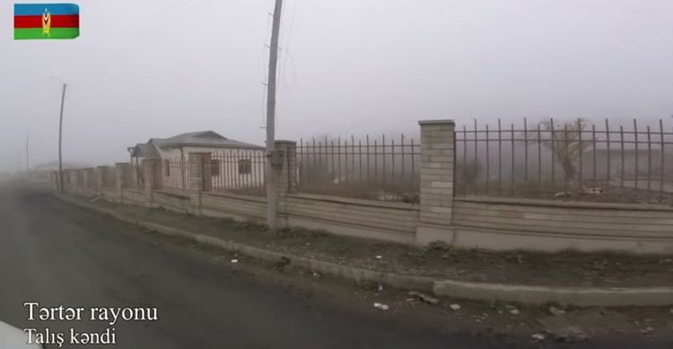 Tərtər rayonunun işğaldan azad olunan Talış kəndindən YENİ VİDEO