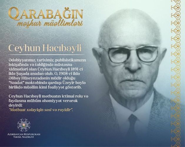 "Qarabağın məşhur müəllimləri" – Ceyhun Hacıbəyli