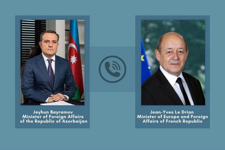 Ceyhun Bayramov fransalı həmkarı ilə Qarabağdan danışdı