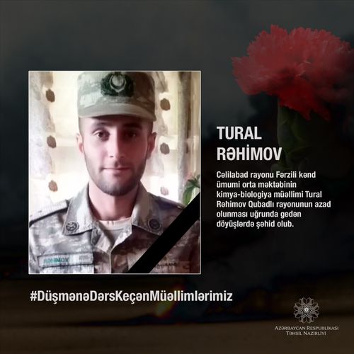 Şəhid kimya-biologiya müəllimi Tural Rəhimov