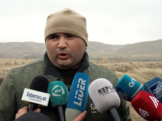 ANAMA işğaldan azad olunan Suqovuşana çəkilən yolda təmizləmə işi aparır