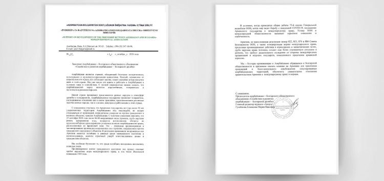 Azərbaycanda yaşayan bolqar icmasından erməni təxribatları ilə bağlı BƏYANAT