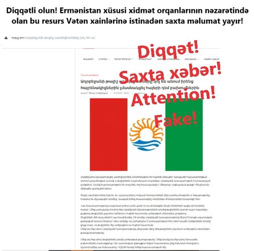 Onlara inanmayın, saxta məlumatlar yayırlar! - FOTO