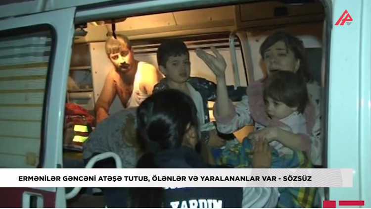 Ermənilər Gəncəni atəşə tutub, ölənlər və yaralananlar var - SÖZSÜZ