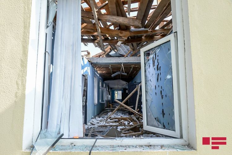 Erməni silahlı birləşmələri məktəb binalarını hədəfə almağa davam edir - FOTOLENT