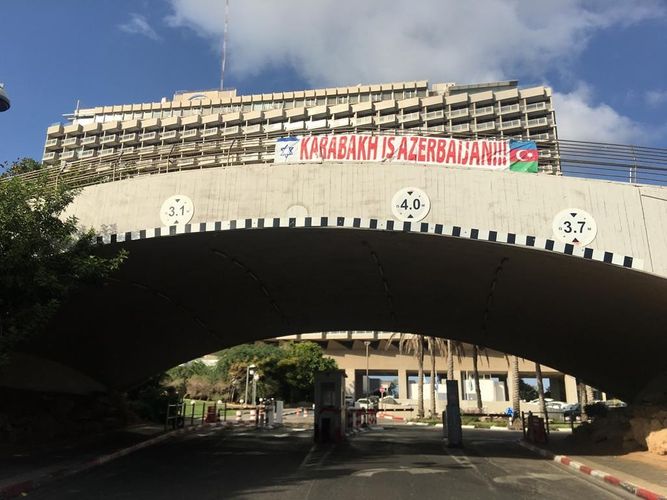 "Qarabağ" İsraildə belə qarşılandı  - FOTO