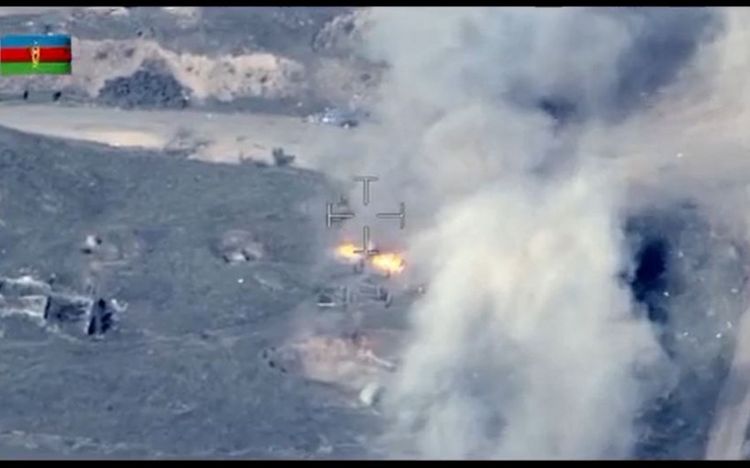 Yerdəyişmə edən düşmənin canlı qüvvəsi və zirehli texnikası məhv edildi - MN - VİDEO