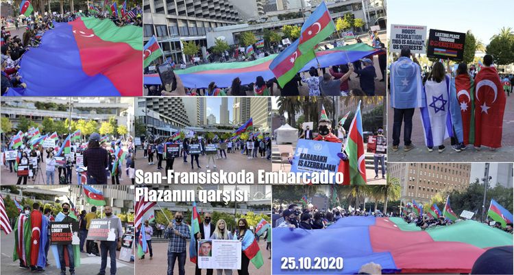 Kaliforniyada Gəncə terroruna ETİRAZ