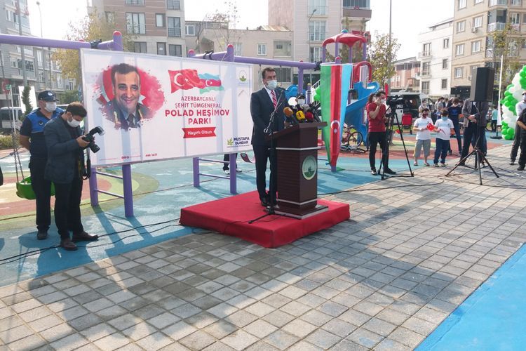Türkiyədə şəhid general Polad Həşimov adına park açıldı