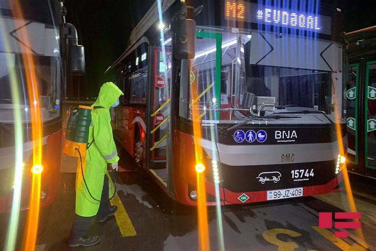 "Pandemiyaya görə hər gün avtobuslar dezinfeksiya olunur" - BNA rəsmisi