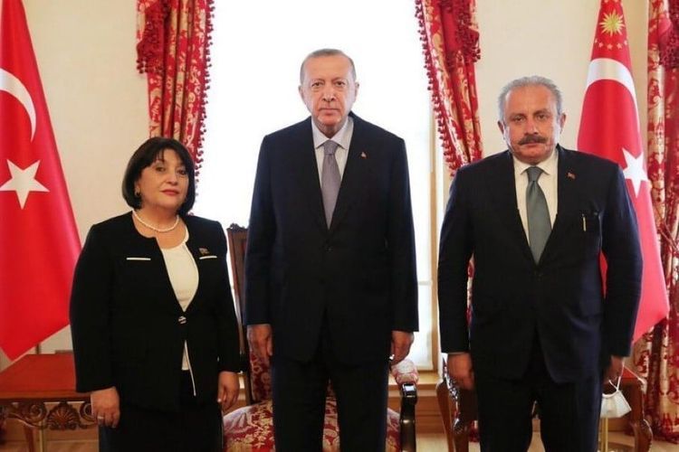 Sahibə Qafarova Rəcəb Tayyib Ərdoğanla görüşdü