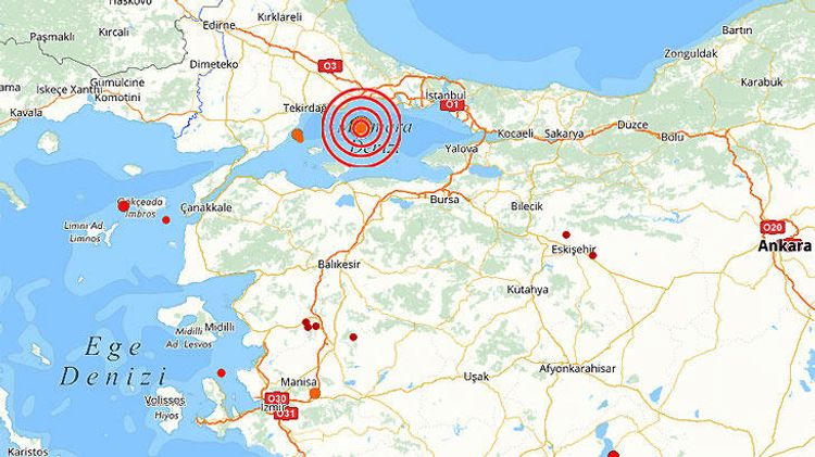 İstanbulda güclü zəlzələ oldu