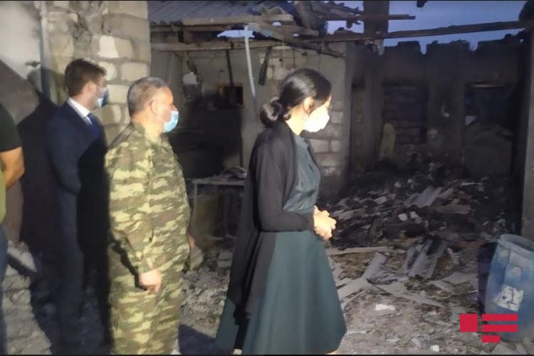 Ombudsman düşmənin ağır artilleriya atəşi nəticəsində dinc sakinlərin həlak olduğu ərazidə - FOTO