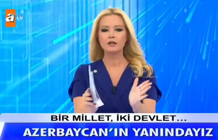Türkiyəli aparıcıdan Azərbaycana dəstək: "Dualarımız sizinlədir" - VİDEO