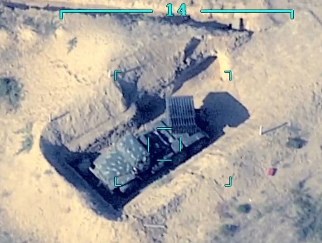 Düşmən topları dəqiq atəşlə məhv edildi  - FOTO