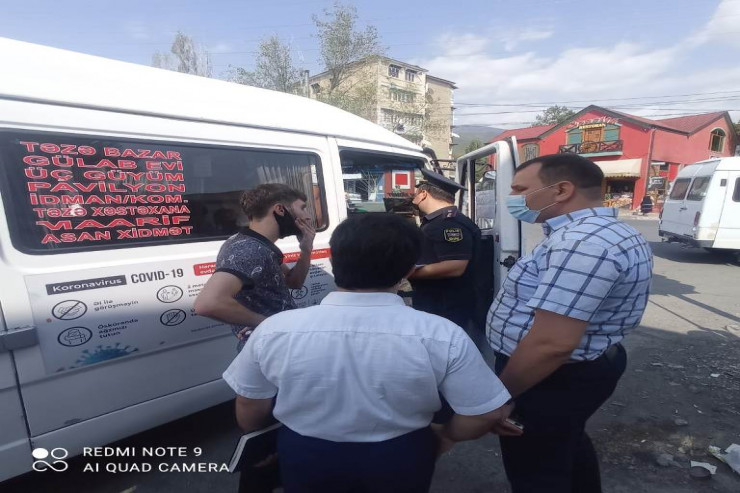 Şəkidə koronavirusla bağlı  REYDLƏR  - FOTO 
