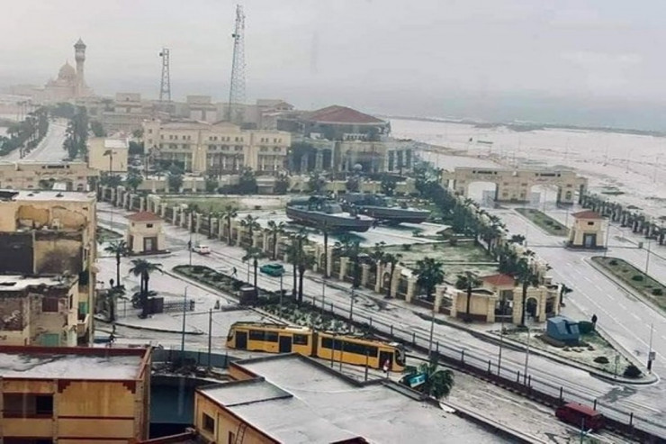 İskəndəriyyədə qar