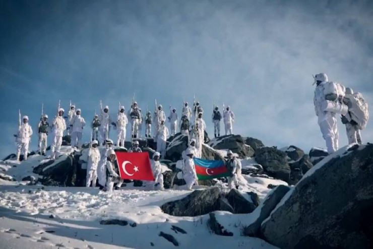 "Qış təlimi-2021”-dən yeni görüntülər-VİDEO 