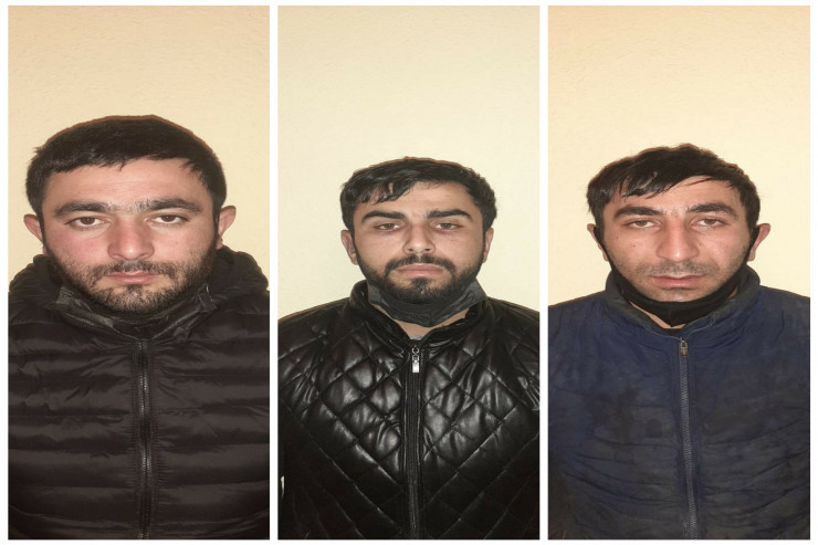 Oğurluğa görə tutulan Şirxan Əzizov, Emin Mustafayev və Taleh Bağırov